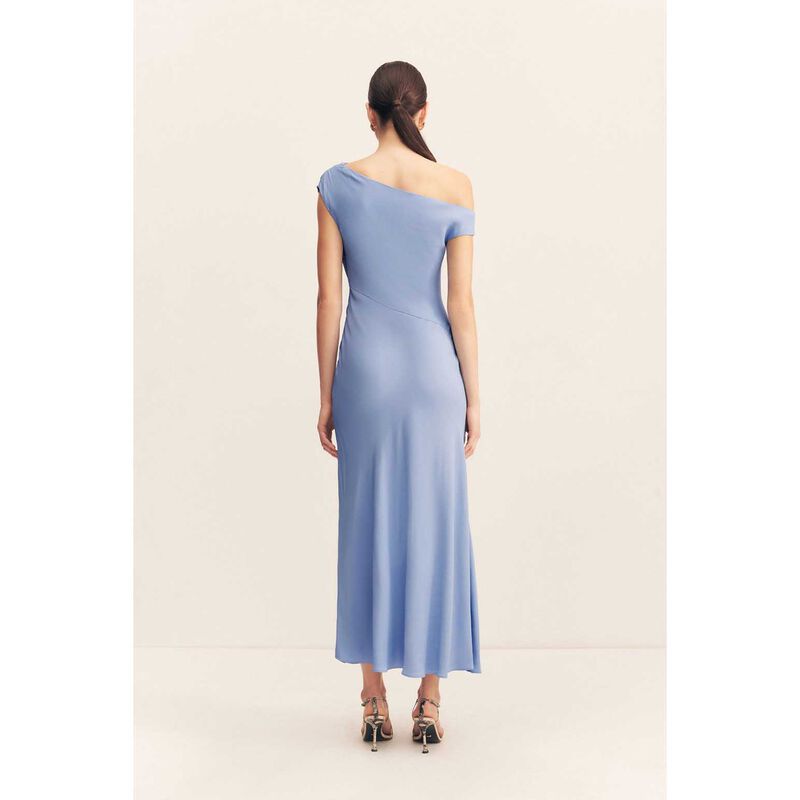 Shona Joy Rio Asymmetrical Draped Midi Dress image number 1